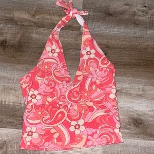 Hollister V Neck Halter Top